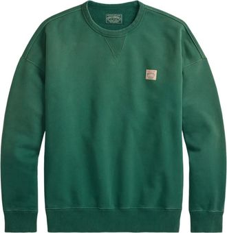 Polo Ralph Lauren Sweater met ronde hals en patch - Groen