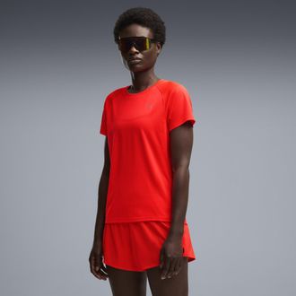 Puma T-shirt da running VELOCITY da donna, Abbigliamento, Rosso, XL