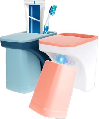 OEM Soporte Para Cepillo De Dientes, Portavasos Y Kit De Cuidado Bucal Para Cepillos De Dientes El&eacute;ctricos, Todo Ello Montado En La Pared Sin Necesidad De