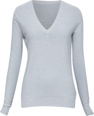 Joseph Grey Cashmere Pullover Sweater
