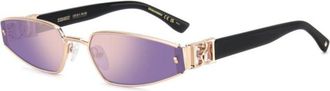 Dsquared2 D2 0168/S DDB/SZ Womens Sunglasses Gold Size 61