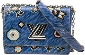 Louis Vuitton Pre-owned Twist MM - Dames - Vintage Schoudertas - Blauw - ONE Size - Leer - Vintage