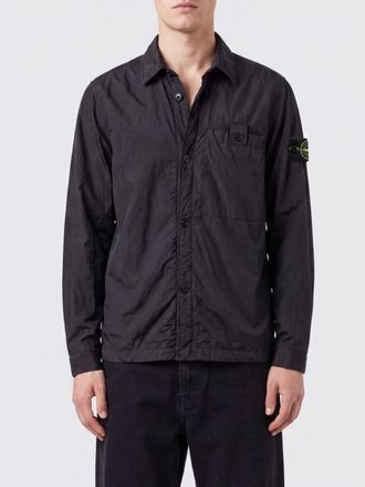 Stone Island Giacca camicia Crinkle Reps NY in nylon riciclato con logo