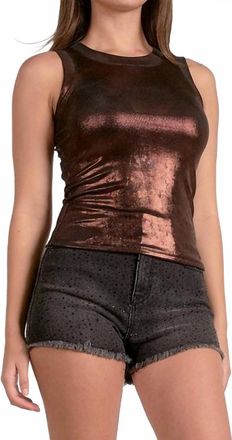 Elan Harper Tank In Chocolate