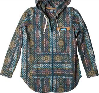 Kavu Womens Saratoga Shirt Jacket In Ocean Haze