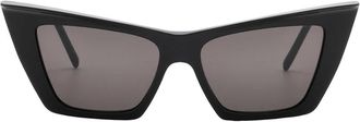 Saint Laurent Black Cat Eye Ladies Sunglasses SL 372 001 54