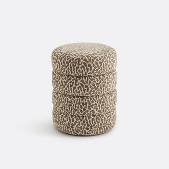 La Redoute Interieurs Poef met luipaardprint, Pilou