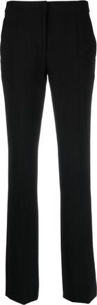 Moschino mid-rise slim-fit trousers - women - Acetate/Cupro/Elastane/Polyester - 38 - Black