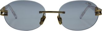 Cazal 7118/3 003 Mens Sunglasses Gold Size 56