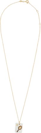 Aliita Yellow Gold Cameo Perla Necklace