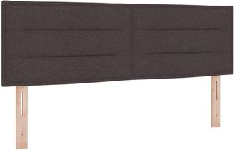 vidaXL Cabecero Altura Ajustable Manual Marr&oacute;n Oscuro 160 Cm Tela Vidaxl