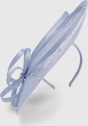 Karen Millen Womens Twist Detail Pearl Fascinator - Pale Blue - One Size