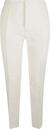 Fabiana Filippi high-waisted tailored trousers - women - Linen/Flax/Viscose/Polyester - 38 - White