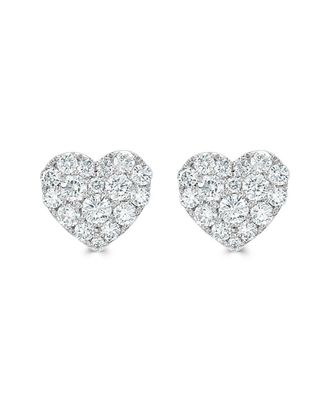 Sabrina Designs 14K 0.70 Ct. Tw. Diamond Heart Studs
