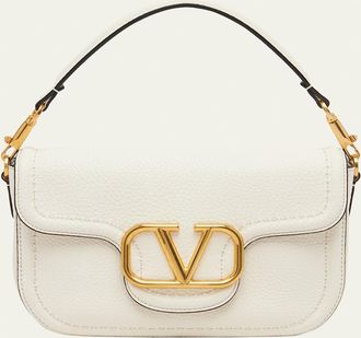 Valentino Garavani Loco VLOGO Flap Leather Shoulder Bag