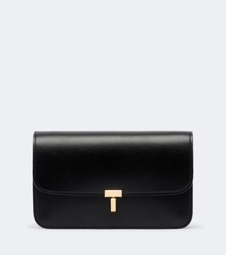 Toteme T-Lock leather crossbody bag