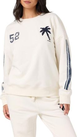 O'Neill Team Graphic Oversized Sweatshirt in Tofu at Nordstrom, Size Xx-Large
