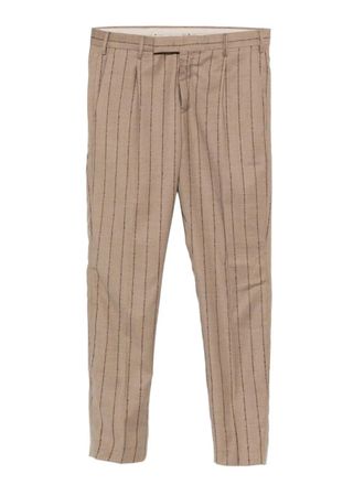 Pantaloni Torino stripe-pattern trousers - Brown