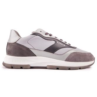 Lavair Mens Aequora Trainers - Grey Leather - Size UK 6
