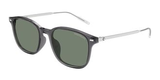 Montblanc MB0445SA Asian Fit 003 Mens Sunglasses Grey Size 54