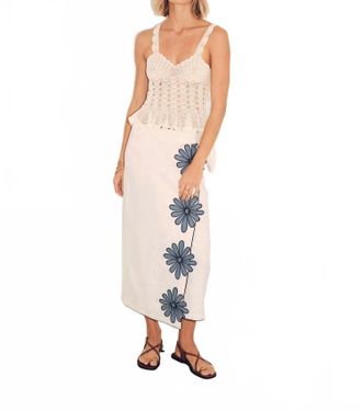Carolina K Shell Crochet Top In Ivory
