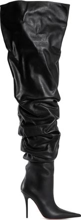 Amina Muaddi pointed-toe boots - Black