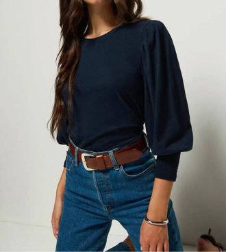 Nation Ltd Loren Tee In Navy Night Sky