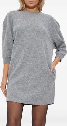 Max Mara three-quarter sleeves midi dress - Grey