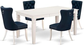 East West Furniture 5 Piece Dining Table Set