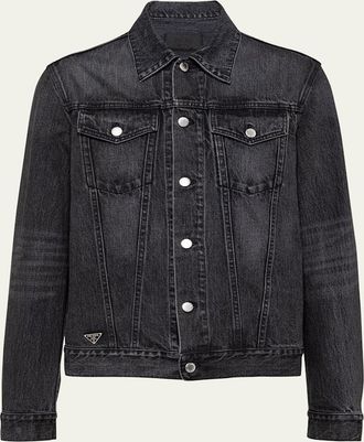週末限定 PRADA デニムジャケット XS ブラック Gジャン プラダ