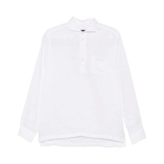 Brian Dales Polo Shirts, male, White, Size: 3XL 002 Camicia