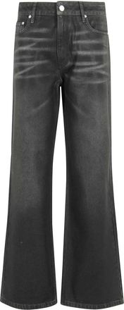 Misbhv Austin Coated Jeans - Dames - Loose Fit Jeans - Zwart - W25 - Denim - Jeans