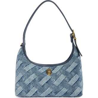 Kurt Geiger Kurt Denim Shoulder Bag in Navy at Nordstrom