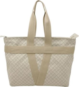 Bottega Veneta Pre-owned Intrecciato Scorpito Tote Bag - Dames - Vintage Shopper - Beige - ONE Size - Vintage