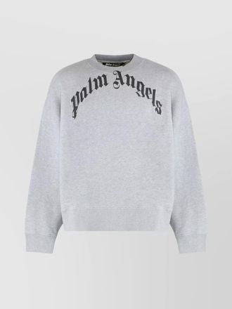 Palm Angels cotton logo-print sweatshirt