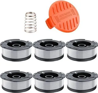 OEM Carretes De Hilo A6481 A6485 Compatibles Con Desbrozadoras Black And Decker St5530-gb, Glc3630l20-gb, Stc1820pc-gb, Besta530-gb Y Besta525-gb (6 Hilos