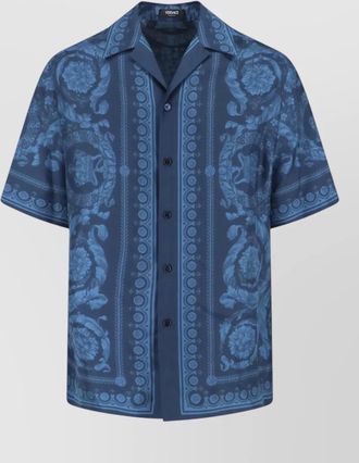 Versace casual shirt short sleeves floral pattern