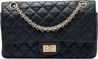 Chanel Pre-owned Classic Double Flap Shoulder Bag - Dames - Vintage Schoudertas - Zwart - ONE Size - Leer - Vintage