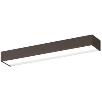 Top-Light Applique classica top light bios 1213 55 led switch 2640lm alluminio illuminazione modulo integrato, finitura metallo marrone