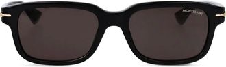 Montblanc Occhiali da sole MB0436S squadrati - Nero