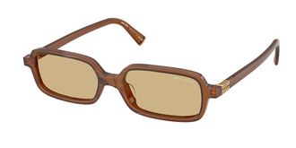 Miu Miu MU11ZSF Asian Fit 22I10R Womens Sunglasses Orange Size 52