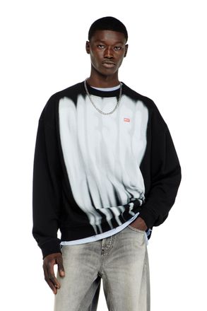 Diesel Cotton sweatshirt with graphic print - Sweaters - Man - Multicolor