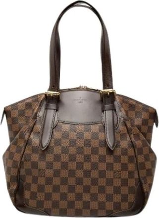Louis Vuitton Pre-owned Verona MM Tote Bag - Dames - Vintage Shopper - Bruin - ONE Size - Leer - Vintage