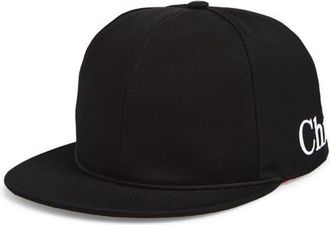 Christian Louboutin Canopy Cotton Baseball Cap in Black at Nordstrom, Size 60