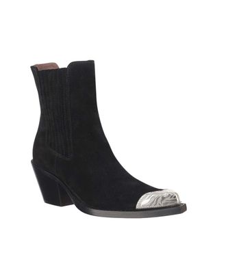 PARIS TEXAS Black Suede Ankle Boots