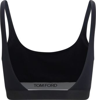 Tom Ford Womens Sports Bra Black Modal; Elastane Underwear