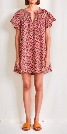 Apiece Apart Deia Mini Dress In Mango Bouquet