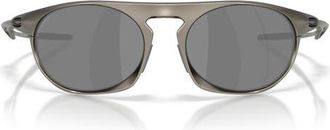 Oakley Neo Jacket 58mm Polarized Oval Sunglasses in Matte Gunmetal/prizm at Nordstrom