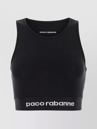 Paco Rabanne JERSEY BODYLINE streamlined racerback sleeveless top