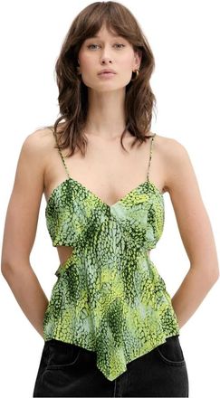 Iro Silla Print Top - Dames - Tops zonder mouwen - Veelkleurig - XS - Tops